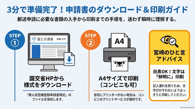 申請書のダウンロード・印刷ガイド