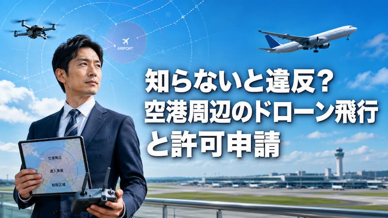 ドローンの空港周辺での無許可飛行は逮捕も！確実な許可申請ルートとルール 