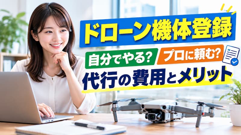ドローン機体登録代行の費用相場と行政書士に頼むメリット【2026年最新】 