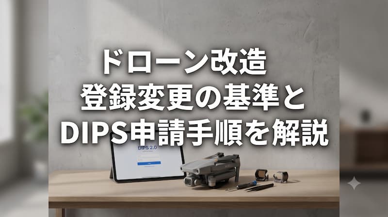 ドローン登録における「改造」の基準とは？変更届出のやり方と注意点