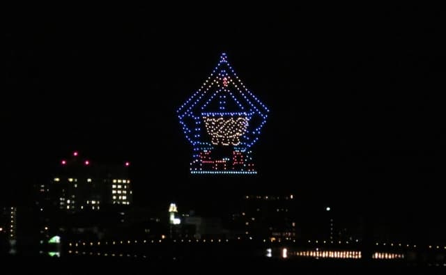 ドローンショー松江水郷祭