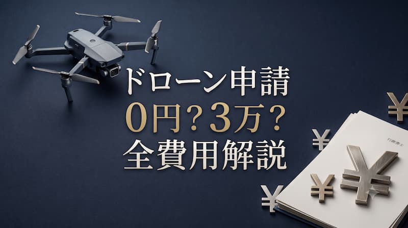 国土交通省へのドローン飛行許可申請の費用は？0円〜代行相場まで徹底解説 
