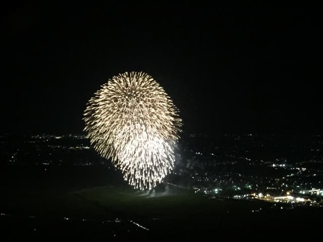 空からの花火