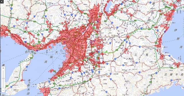 ドローン飛行可能エリアを調べる地図アプリ