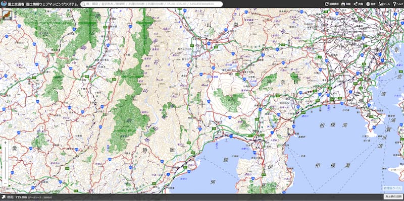 国土情報webマッピングシステムスクリーンショット
